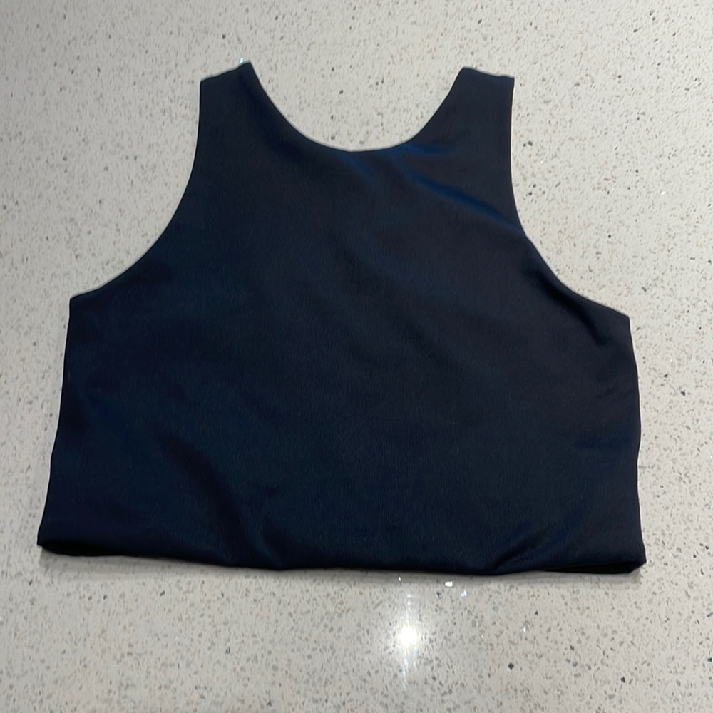 Girlfriend Collective Dylan Tank Bra Black Size Small - Picture 2 of 7